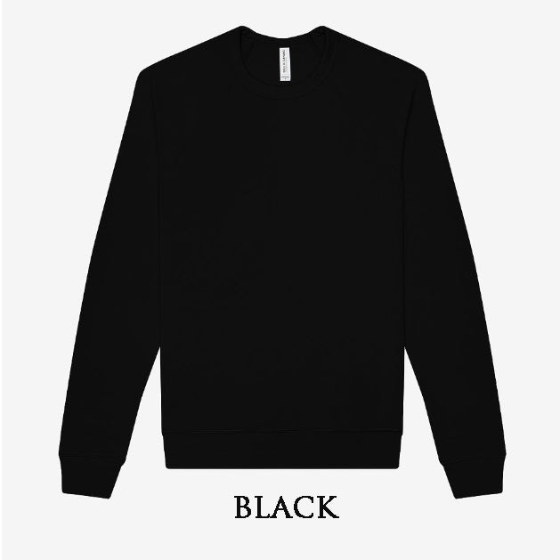 'HEART' Sponge Fleece Sweatshirt with optional concealed zipper