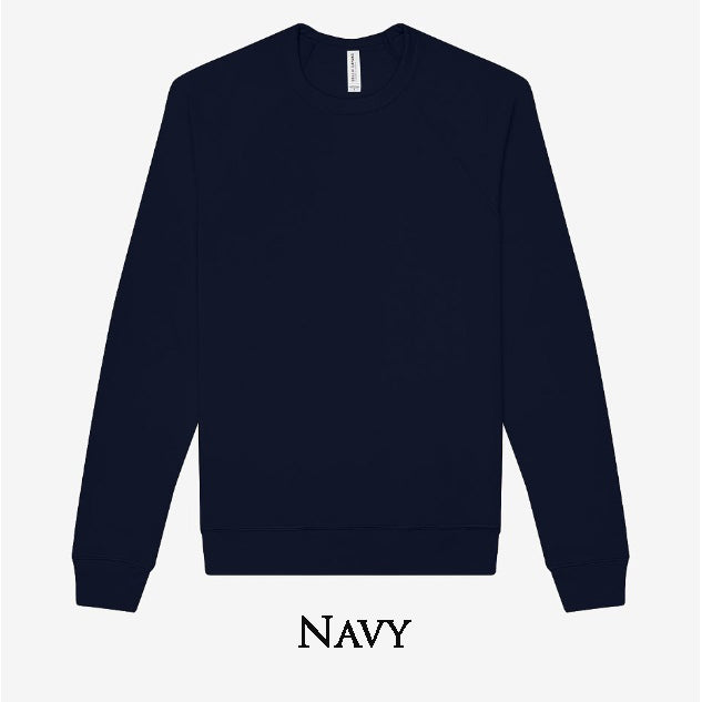Unisex Sponge Fleece Sweatshirt with concealed zipper