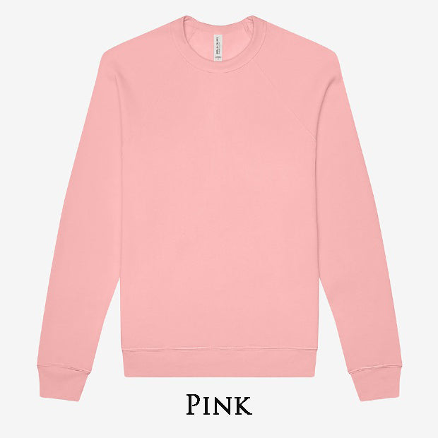 'HEART' Sponge Fleece Sweatshirt with optional concealed zipper