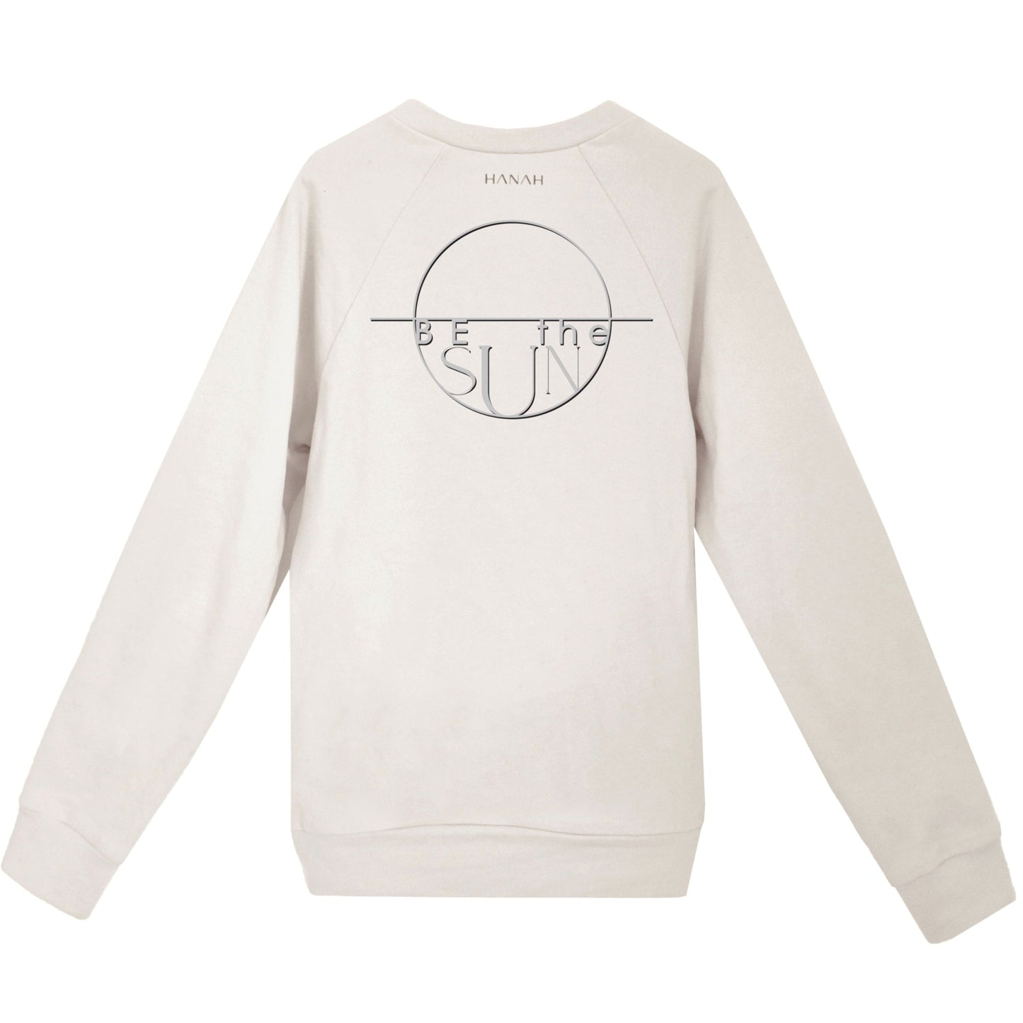 'BE the SUN' Organic Cotton Sweatshirt with optional concealed zipper