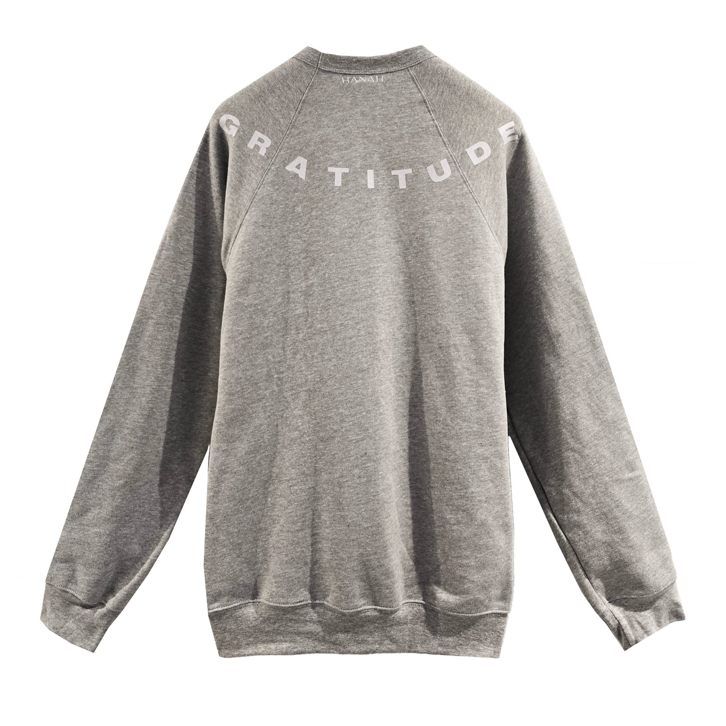 '360 GRATITUDE' Sponge Fleece Sweatshirt with optional concealed zipper