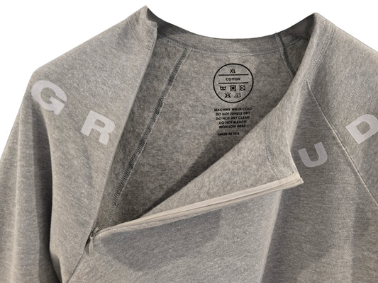 '360 GRATITUDE' Sponge Fleece Sweatshirt with optional concealed zipper