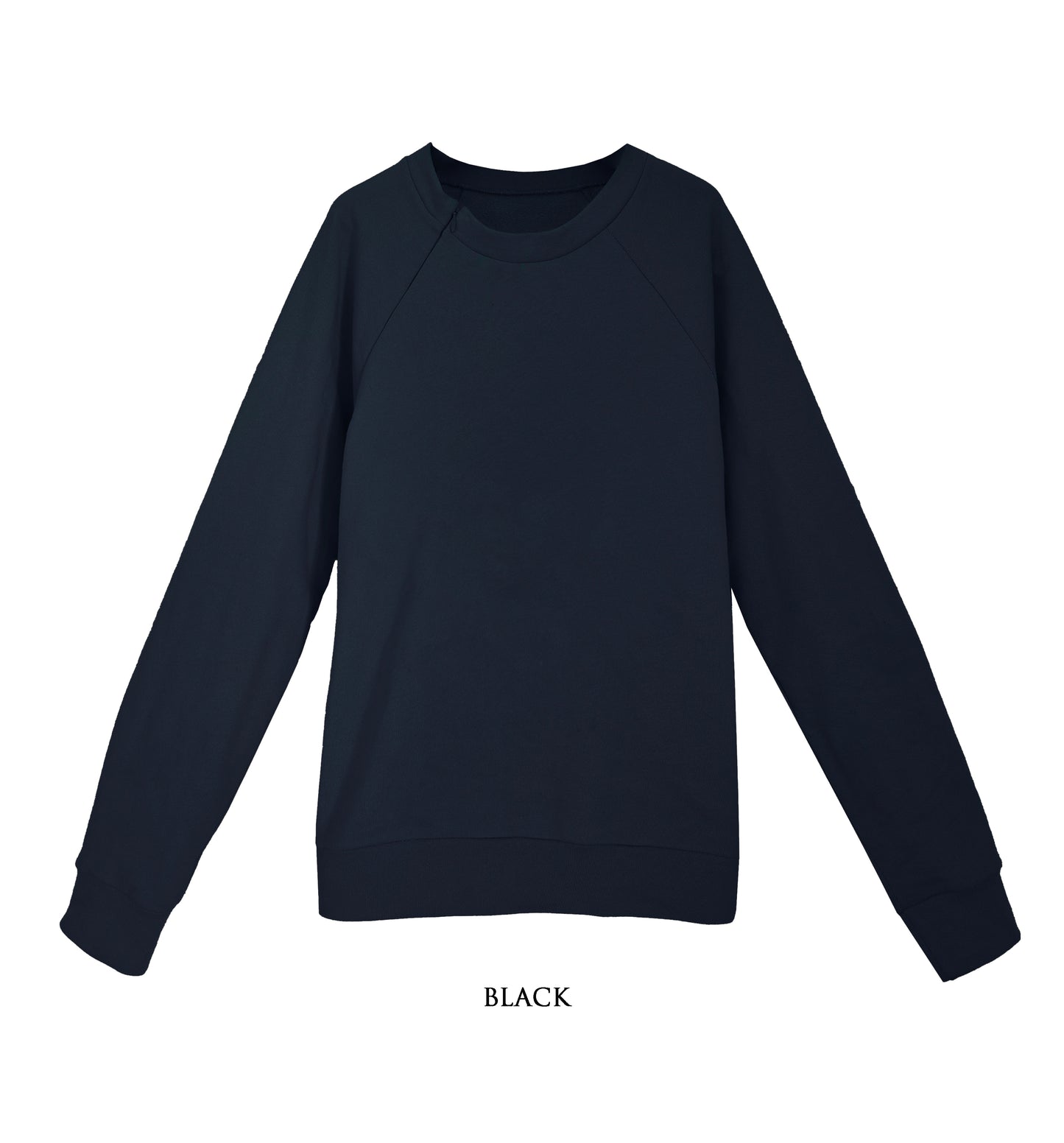 Unisex Organic Cotton Sweatshirt with optional concealed zipper