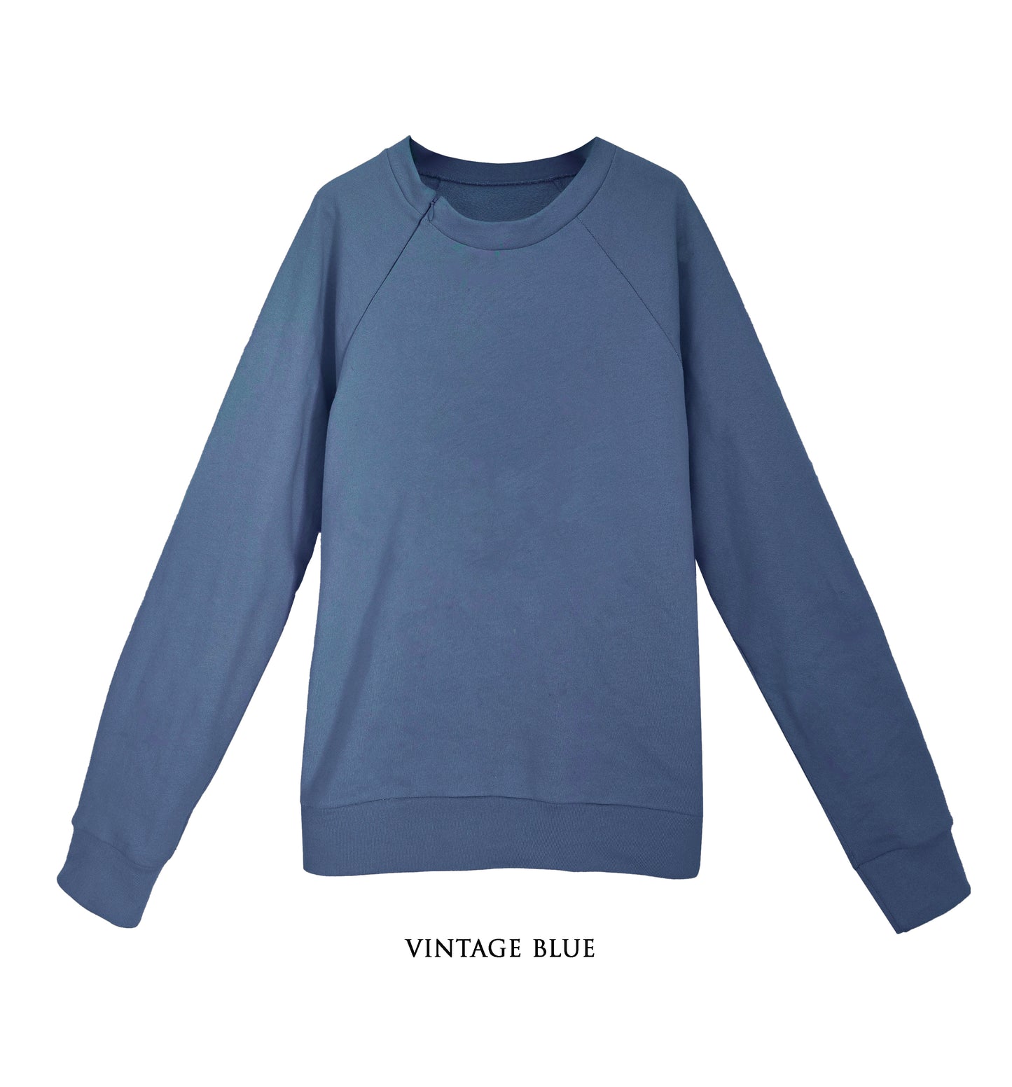 Unisex Organic Cotton Sweatshirt with optional concealed zipper