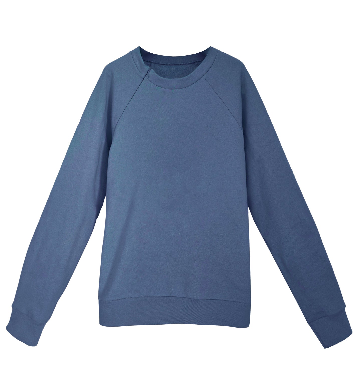 Unisex Organic Cotton Sweatshirt with optional concealed zipper