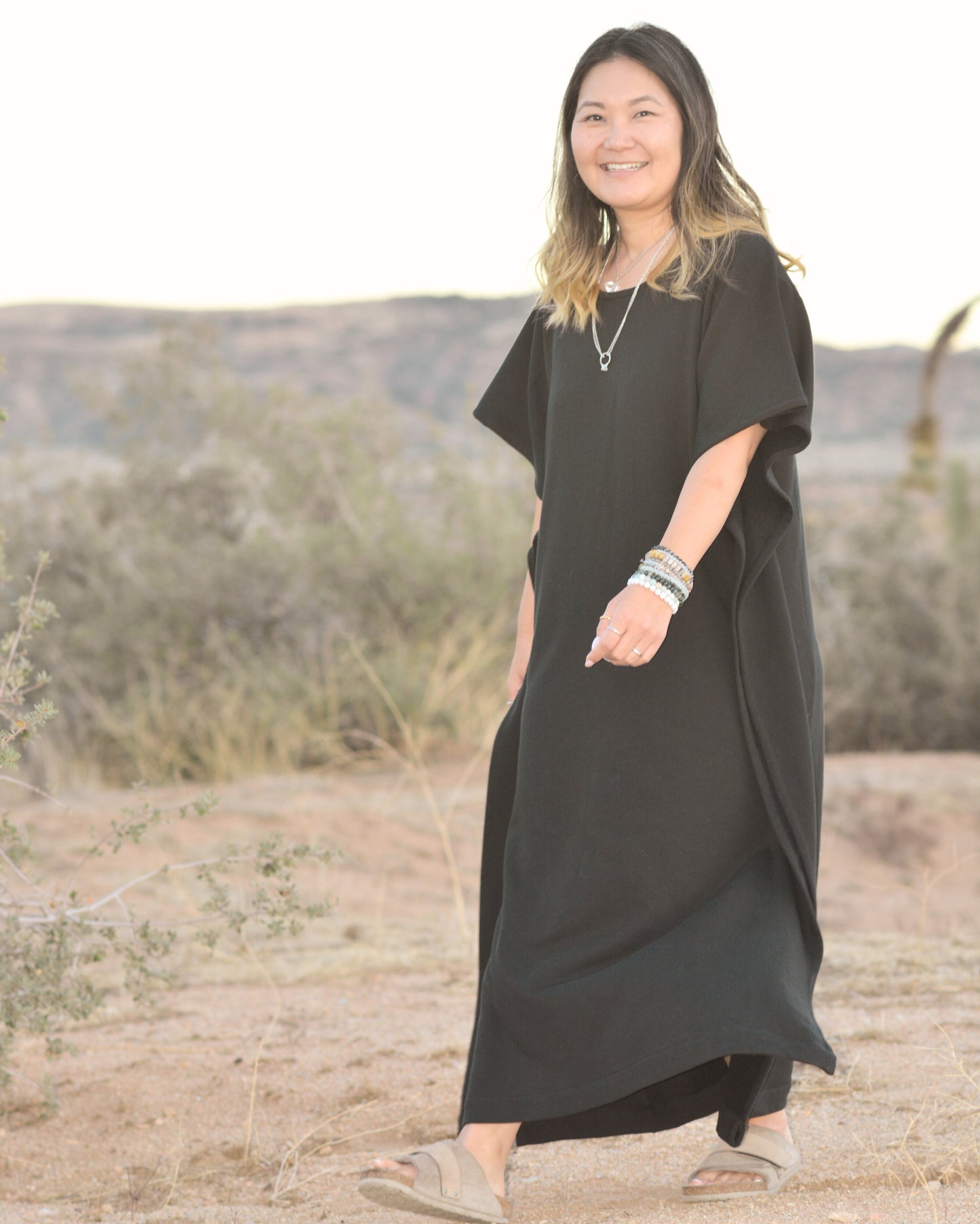 HANAH Everyday Caftan - Organic Cotton - Full Length