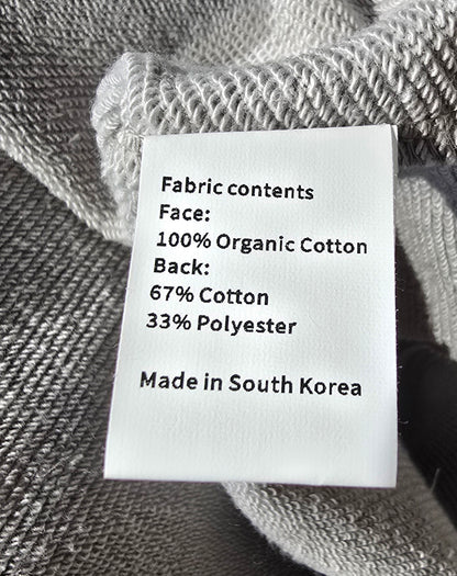 'Moon Phases' Organic Cotton Sweatshirt with concealed zipper for chemo port access