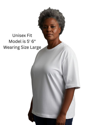 '2026 Horse' Organic Cotton T-Shirt with concealed zipper for Chemo port access