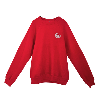 HOLIDAY EDITION 'HEART' Soft Fleece Sweatshirt with concealed zipper for Chemo Port access