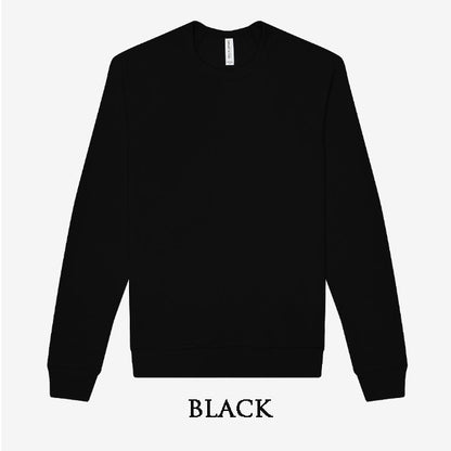 'HEART' Sponge Fleece Sweatshirt with optional concealed zipper