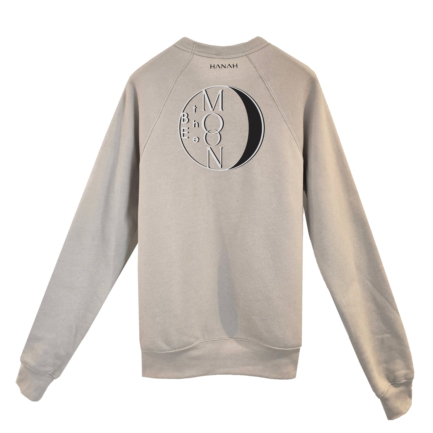 'BE the MOON' Sponge Fleece Sweatshirt with optional concealed zipper forchest port access