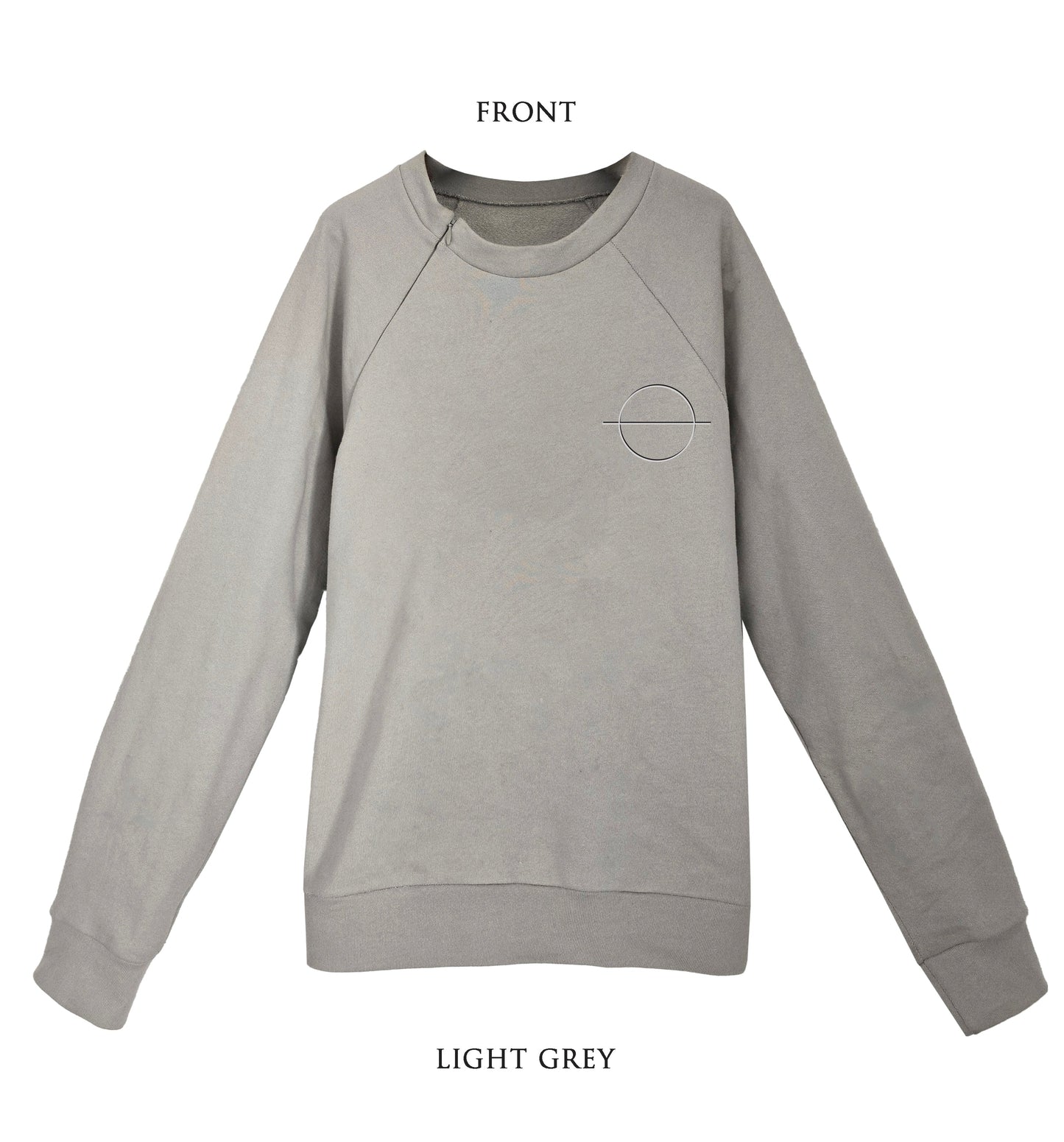 'BE the SUN' Organic Cotton Sweatshirt with optional concealed zipper