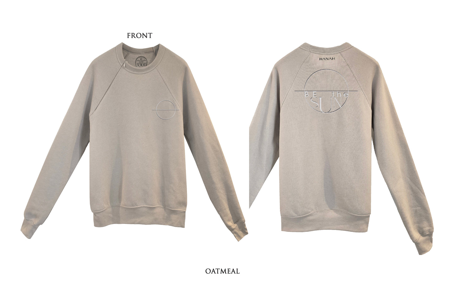 'BE the SUN' Sponge Fleece Sweatshirt with optional concealed zipper