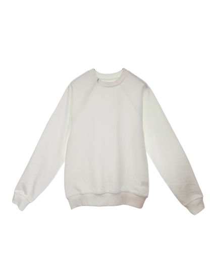 'BE the SUN' Organic Cotton Sweatshirt with optional concealed zipper for port access