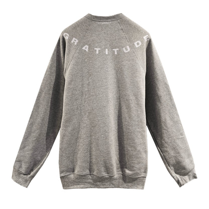 '360 GRATITUDE' Sponge Fleece Sweatshirt with optional concealed zipper