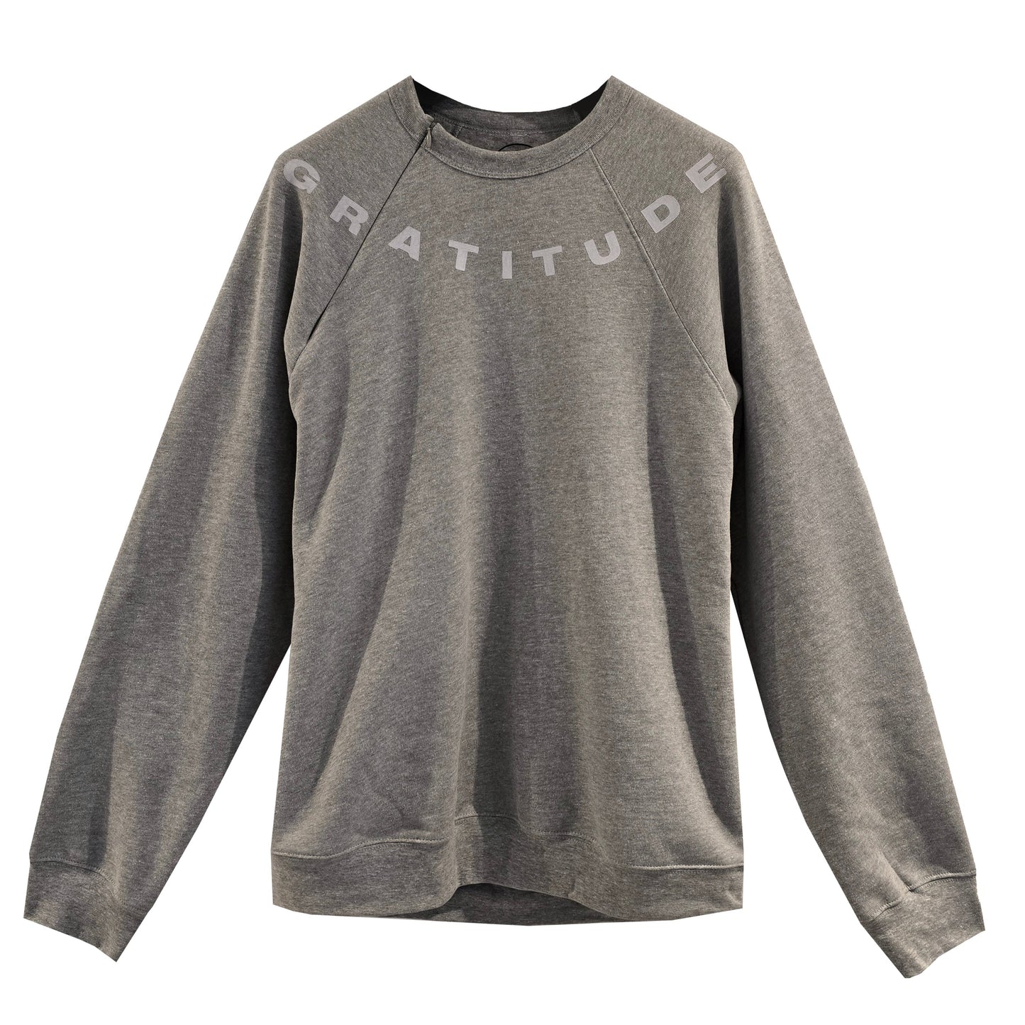 '360 GRATITUDE' Sponge Fleece Sweatshirt with optional concealed zipper