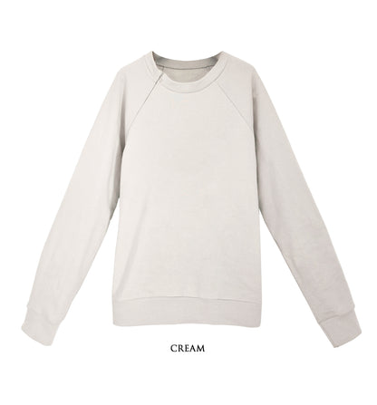 Unisex Organic Cotton Sweatshirt with optional concealed zipper