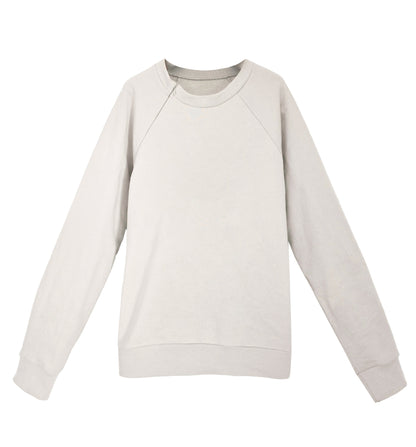 Unisex Organic Cotton Sweatshirt with optional concealed zipper