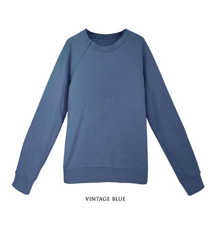 Unisex Organic Cotton Sweatshirt with optional concealed zipper