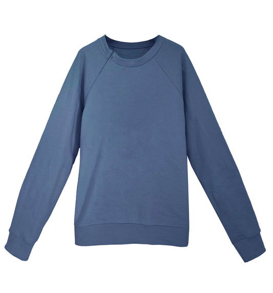 Unisex Organic Cotton Sweatshirt with optional concealed zipper