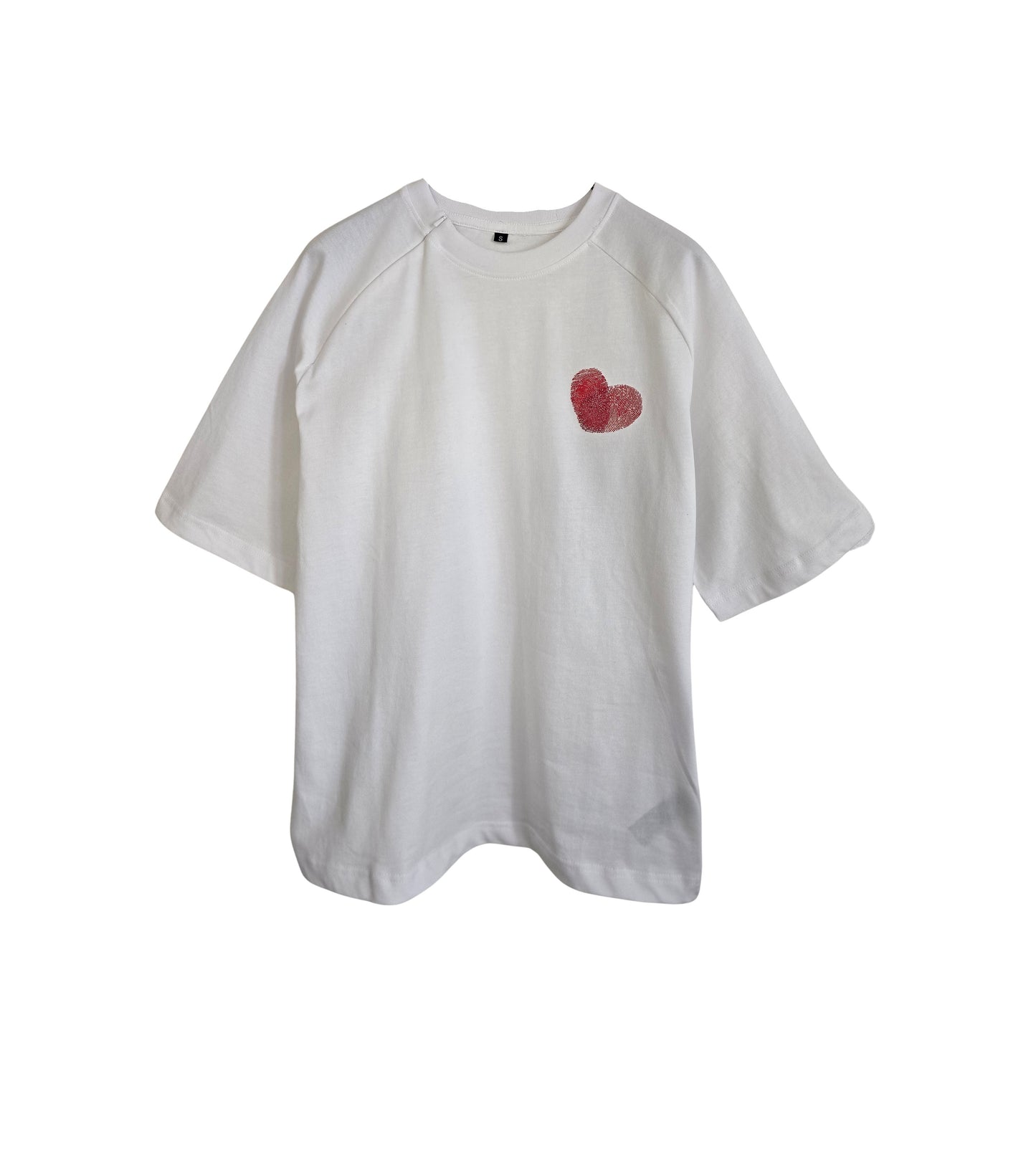 'Heart' Organic Cotton T-Shirt with concealed zipper for Chemo port access