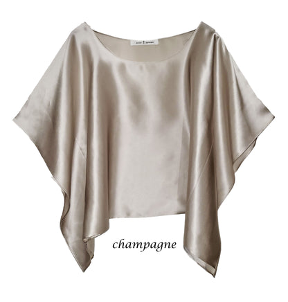 HANAH Celebration Caftan Top - 100% Mulberry Silk